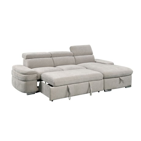 Rinconera Nikos - Tela Microfibra - Chaise derecho City 451 (Gris)