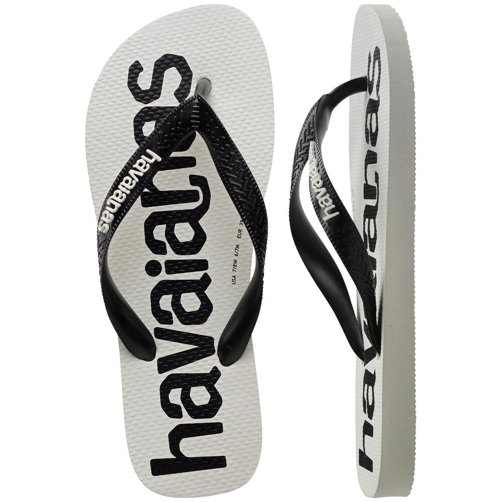 Sandalias Havaianas Top Logomania 2 Hombre Blanco/Negro/Blanco