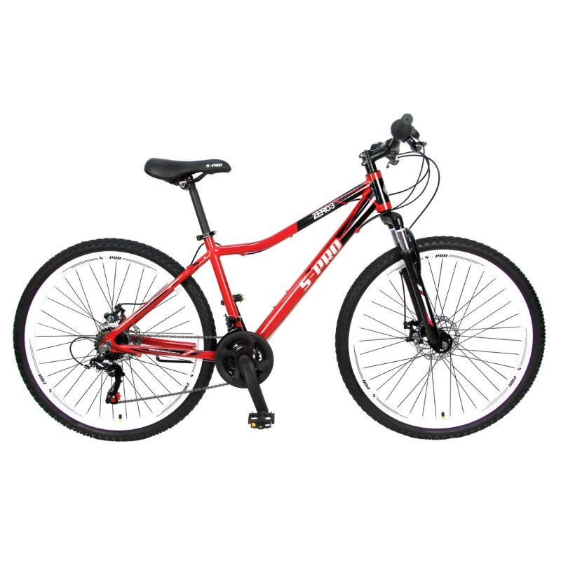 Bicicleta montaña S-PRO Zero 3 Lady rodado 27.5 Shimano 21 cambios y frenos de disco Rojo