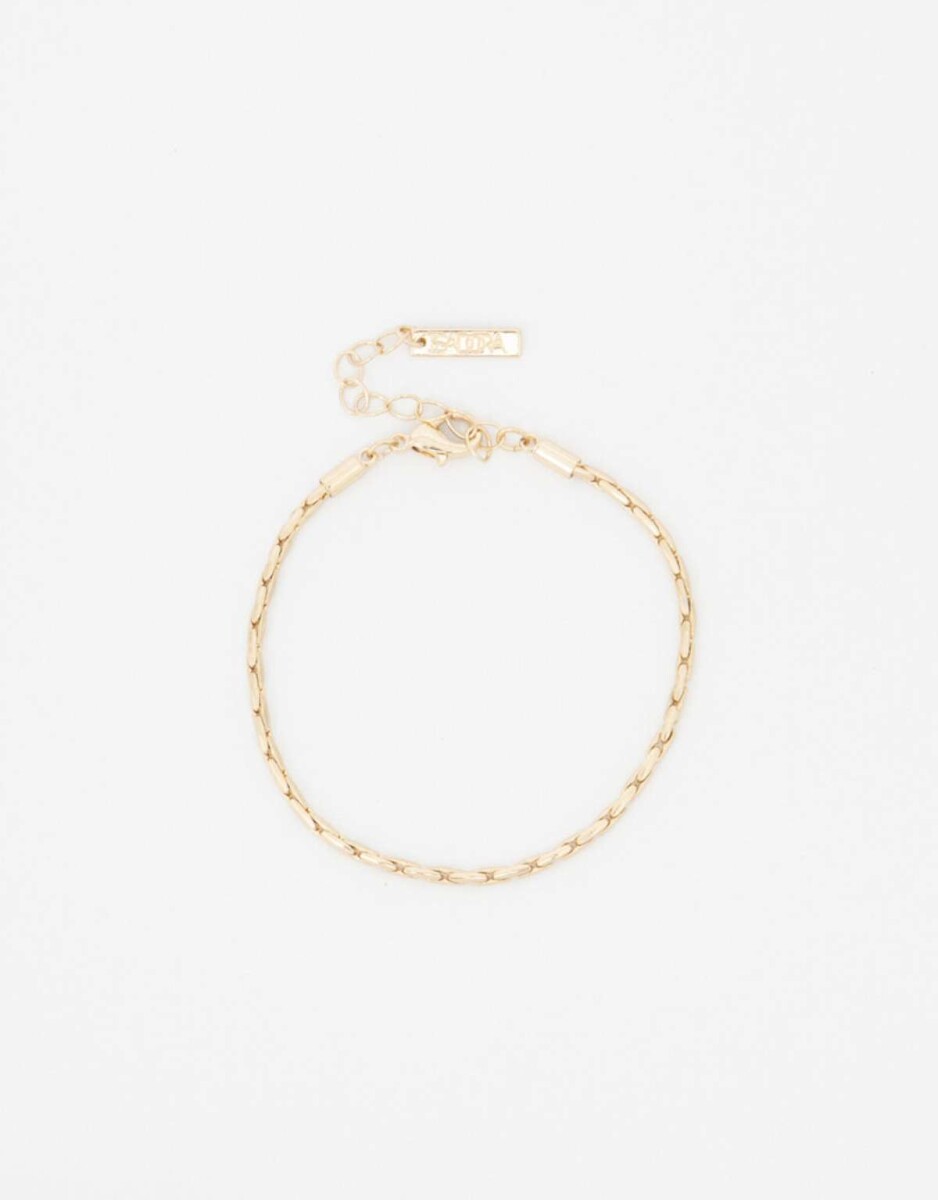 Pulsera Flexible Metal Delicado - Dorado 