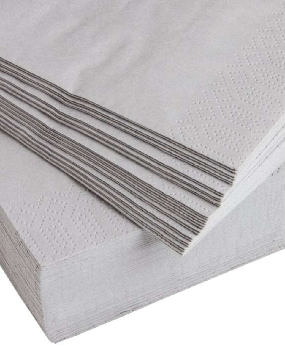 Servilletas papel MOLTE gris 40x40 50uds - Gris 