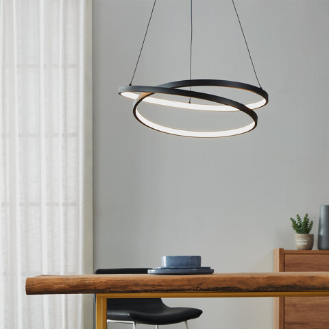 Lámpara colgante LED 37W cálida Ø55x150cm RUOTALE EG0890
