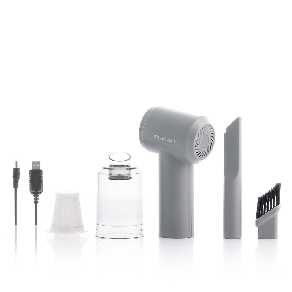 ASPIRADOR INALÁMBRICO RECARGABLE ABS GRIS INNOVAGOODS