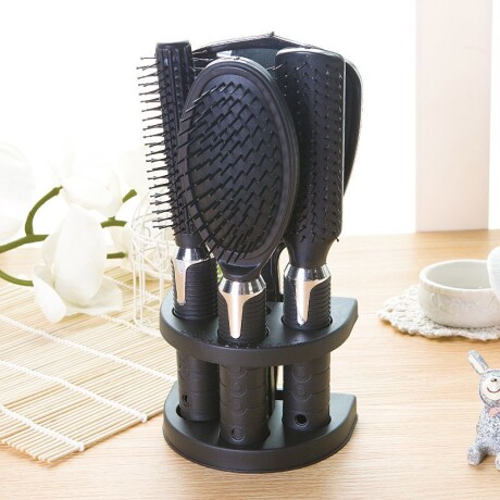 Juego De Peines Con Espejo 4 Piezas + Soporte Juego De Peines Con Espejo 4 Piezas + Soporte