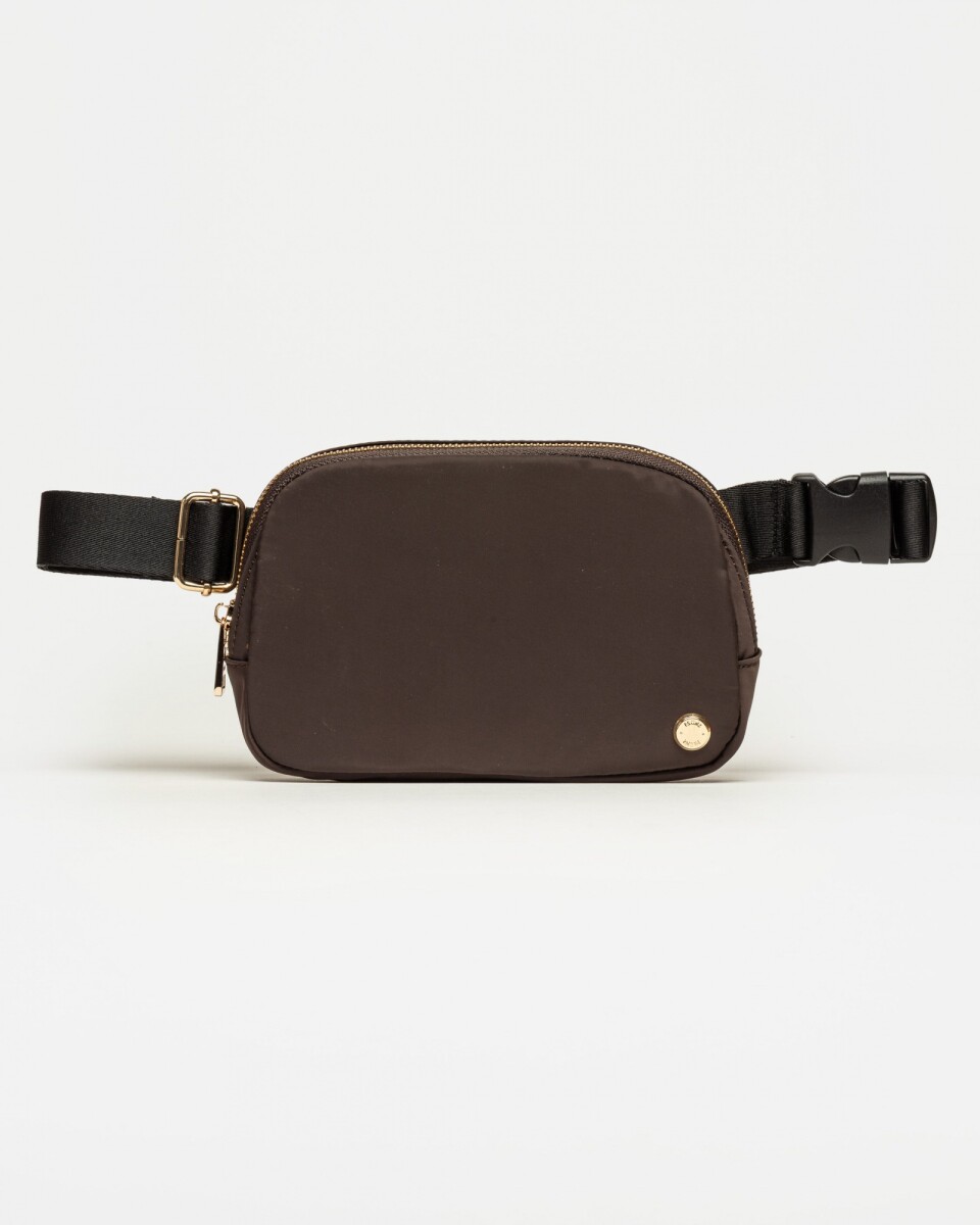 Riñonera Keep en nylon - Chocolate 