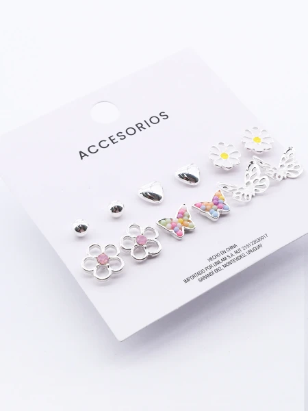 CARAVANAS SET X 6 PLATEADO