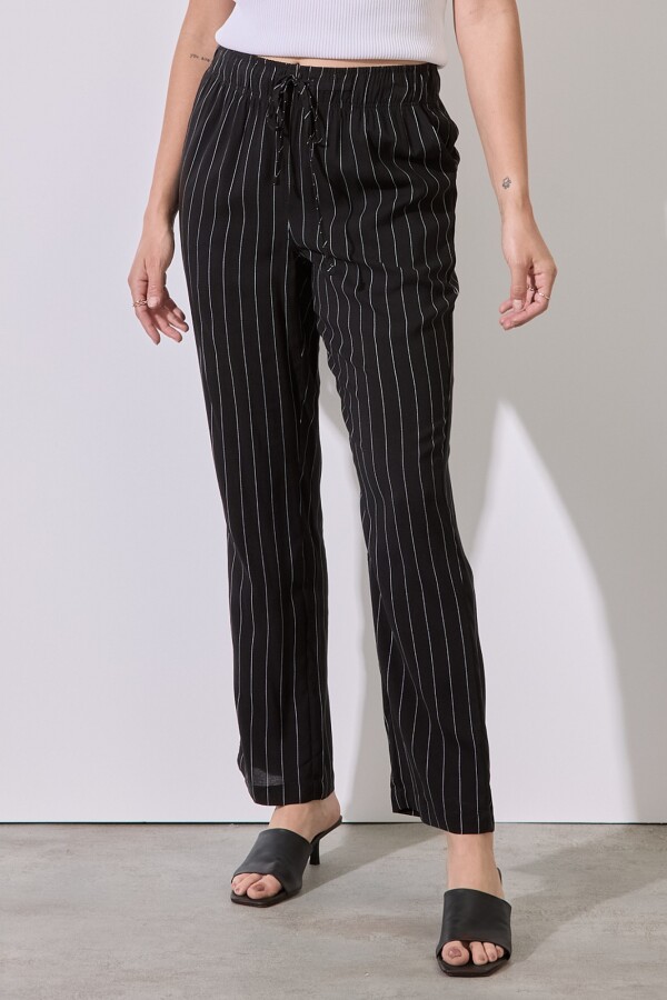 Pantalon Print NEGRO/BLANCO