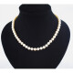 Collar De Perla De Cultivo 7 Y 7 1/2 Milimetros Con Broche En Oro 18K Y Brillantes Largo 45 Cm Collar De Perla De Cultivo 7 Y 7 1/2 Milimetros Con Broche En Oro 18K Y Brillantes Largo 45 Cm
