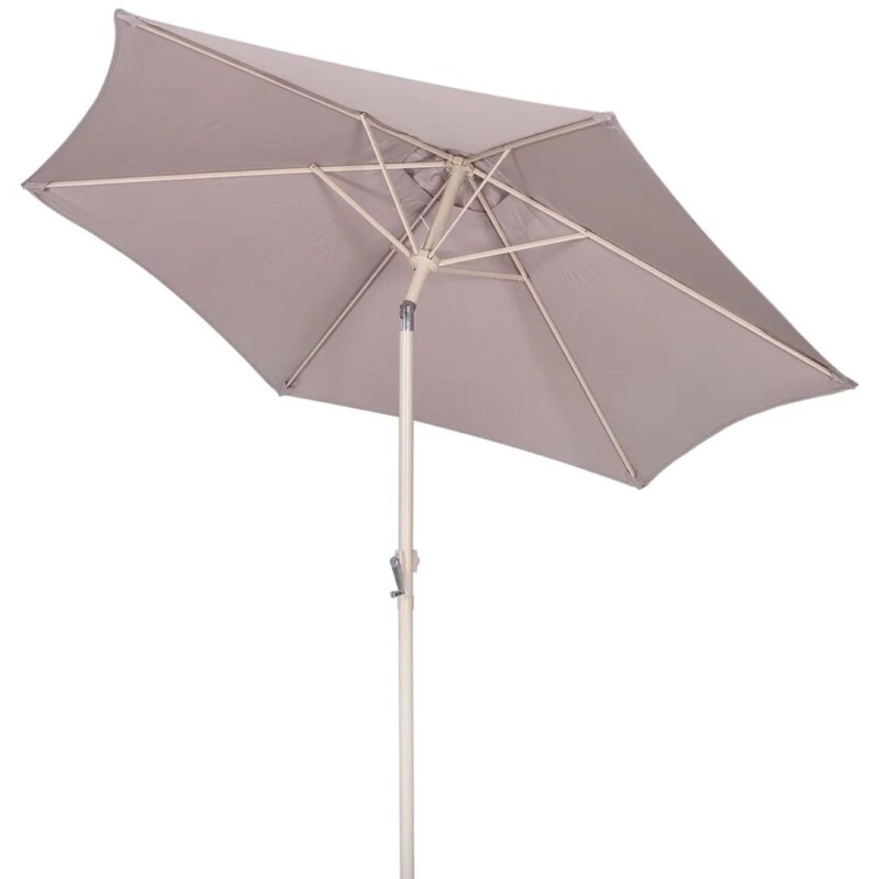 Juego de Patio Santa Lucia Mesa c/6 Silla y sombrilla taupe Juego de Patio Santa Lucia Mesa c/6 Silla y sombrilla taupe