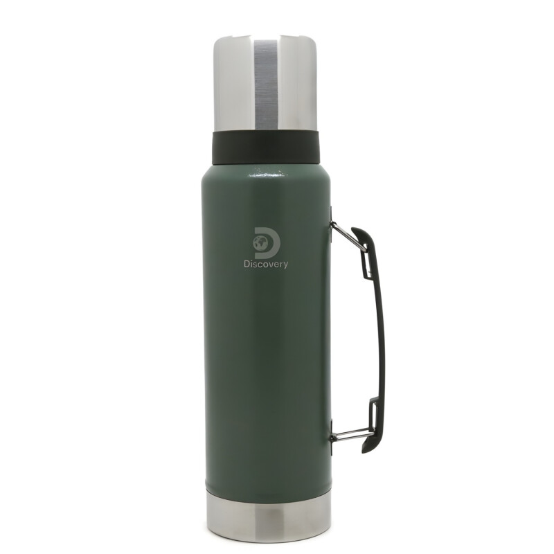 Termo Discovery doble acero 1.3 Litros Verde
