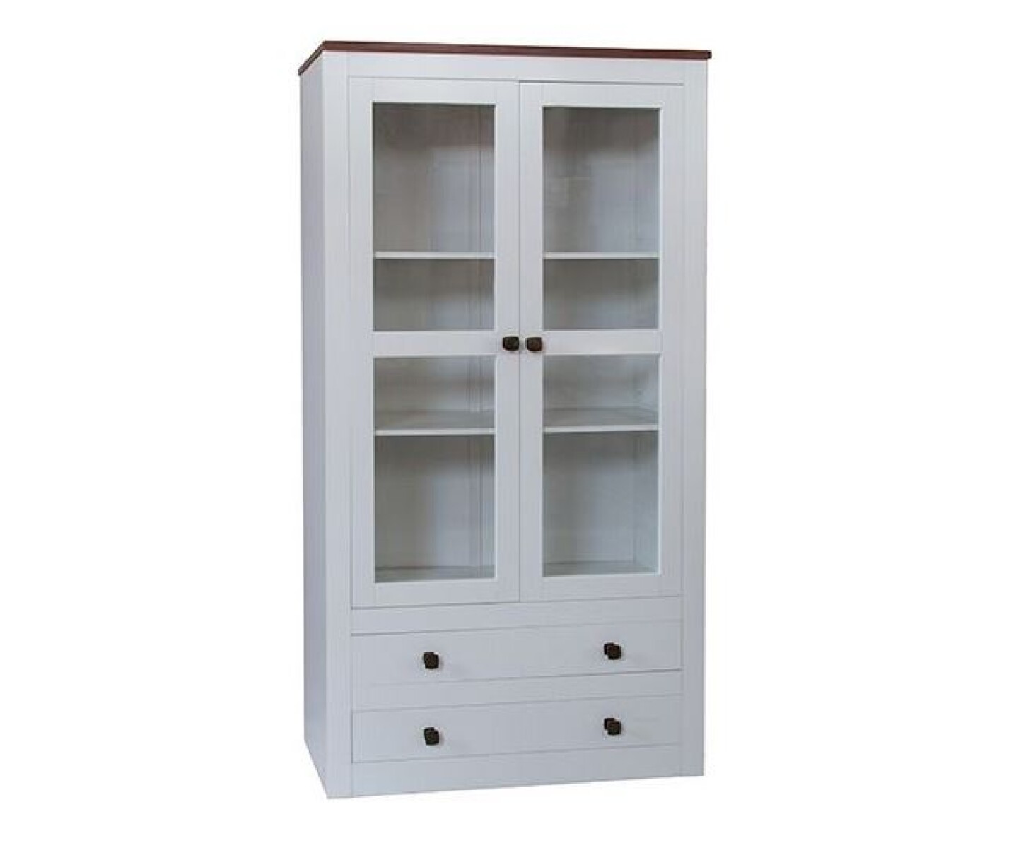 Cristalero 2 Puertas y 2 Cajones BO1016BLANCO 