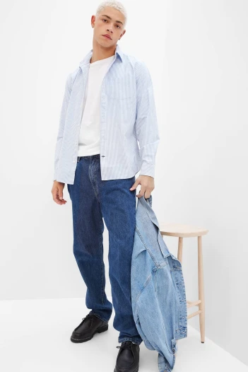 Jean Original Staight Hombre Dark Wash Indigo