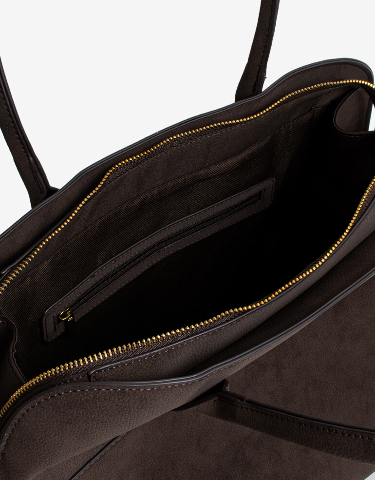 City Cartera Formato City - Marron Chocolate