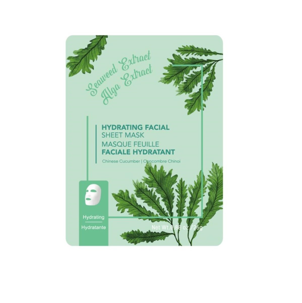 Mascarilla facial hidratante - algas marinas 