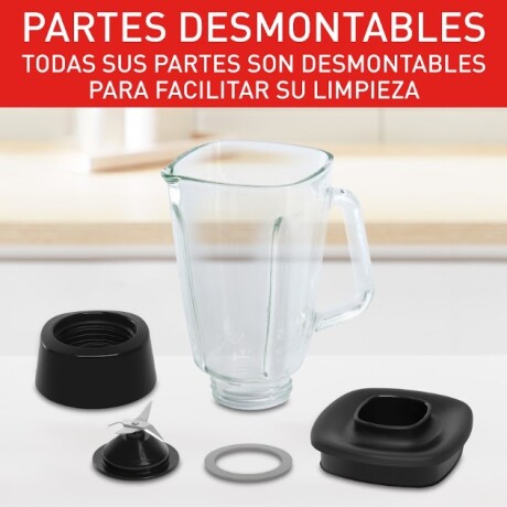 Licuadora con Jarra Vidrio Moulinex Optimix, 2 Vel, 1.75 L, color negro. Licuadora con Jarra Vidrio Moulinex Optimix, 2 Vel, 1.75 L, color negro.