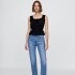 SL LACE TIE FEMME TOP TRUE BLACK