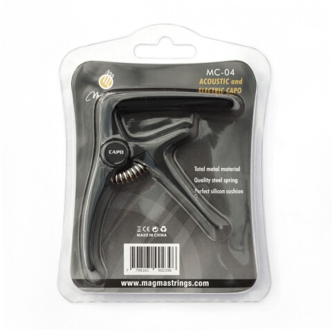 Capo Magma Para Guitarra Acustica Y Electrica Negro MC-04 Capo Magma Para Guitarra Acustica Y Electrica Negro MC-04