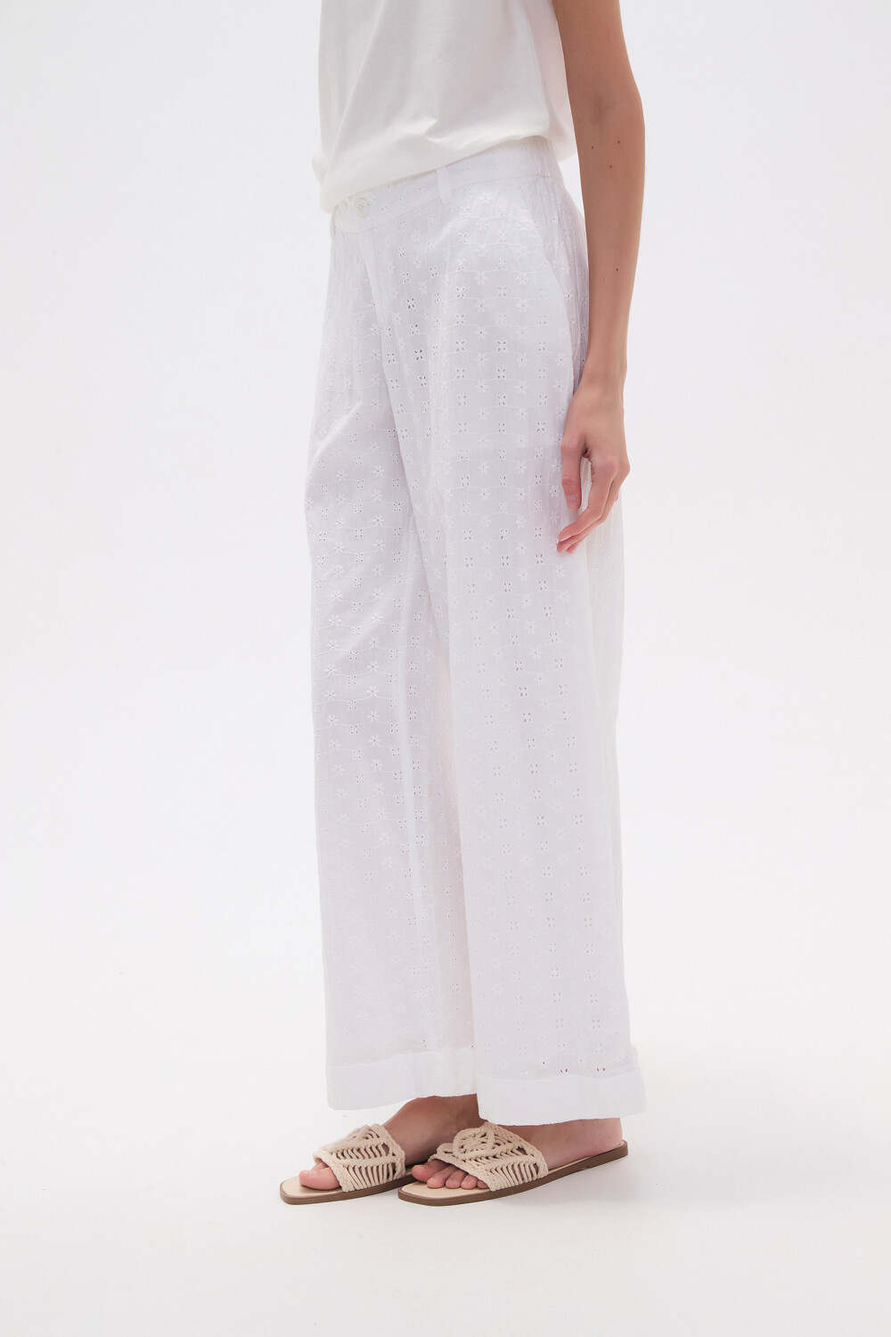 Pantalon Mange Marfil / Off White