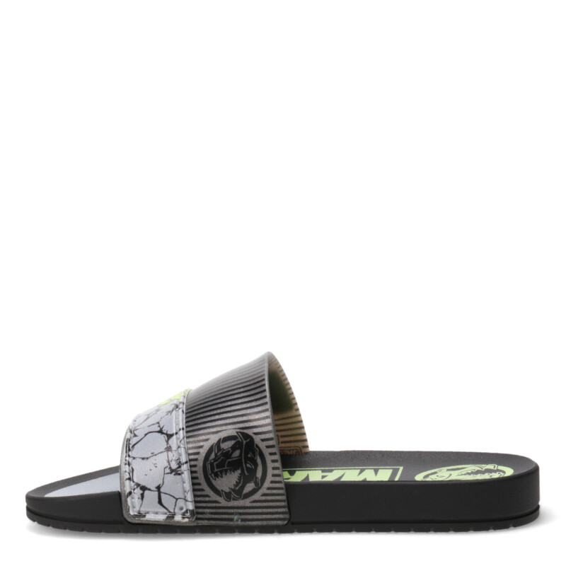 Sandalias Infantiles Marvel Smash Slide Hulk Kids Negro - Plateado - Verde