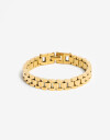 Pulseras Flexibles Metal Pulsera De Acero Dorado Malla - Dorado