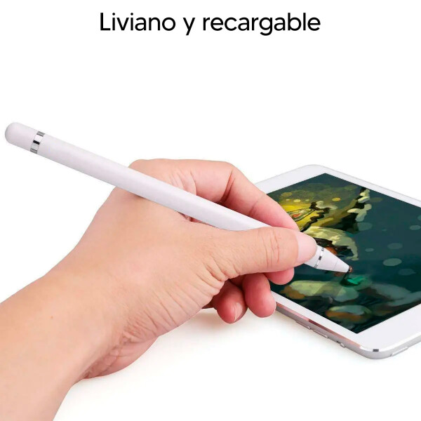 Lápiz Stylus Para Pantallas Táctiles Recargable Ios Y Android LAPIZ PARA TABLET IOS ANDROID ACTIVO