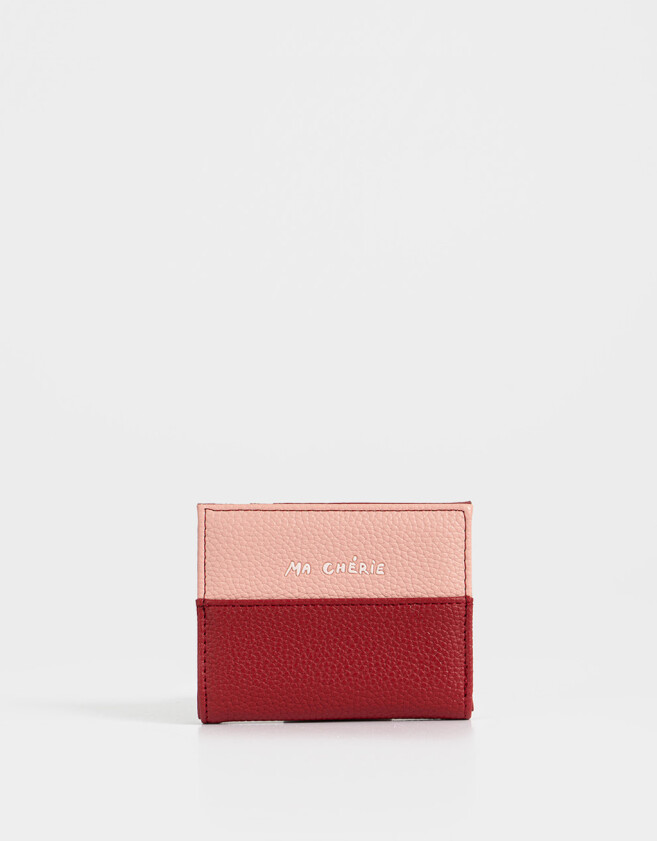 Billetera Billetera Colorblock - Rojo Burdeaux