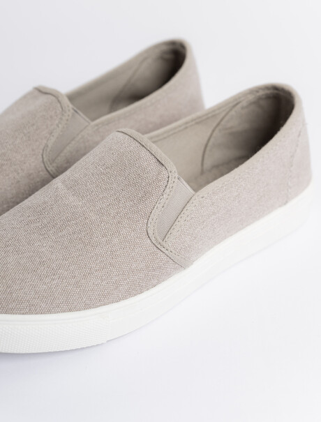 Zapatilla canvas beige