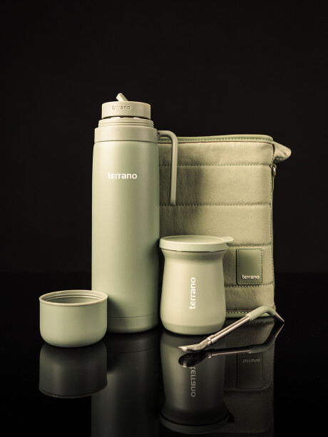 Kit Mate con Termo + Matera Lisboa Oliva