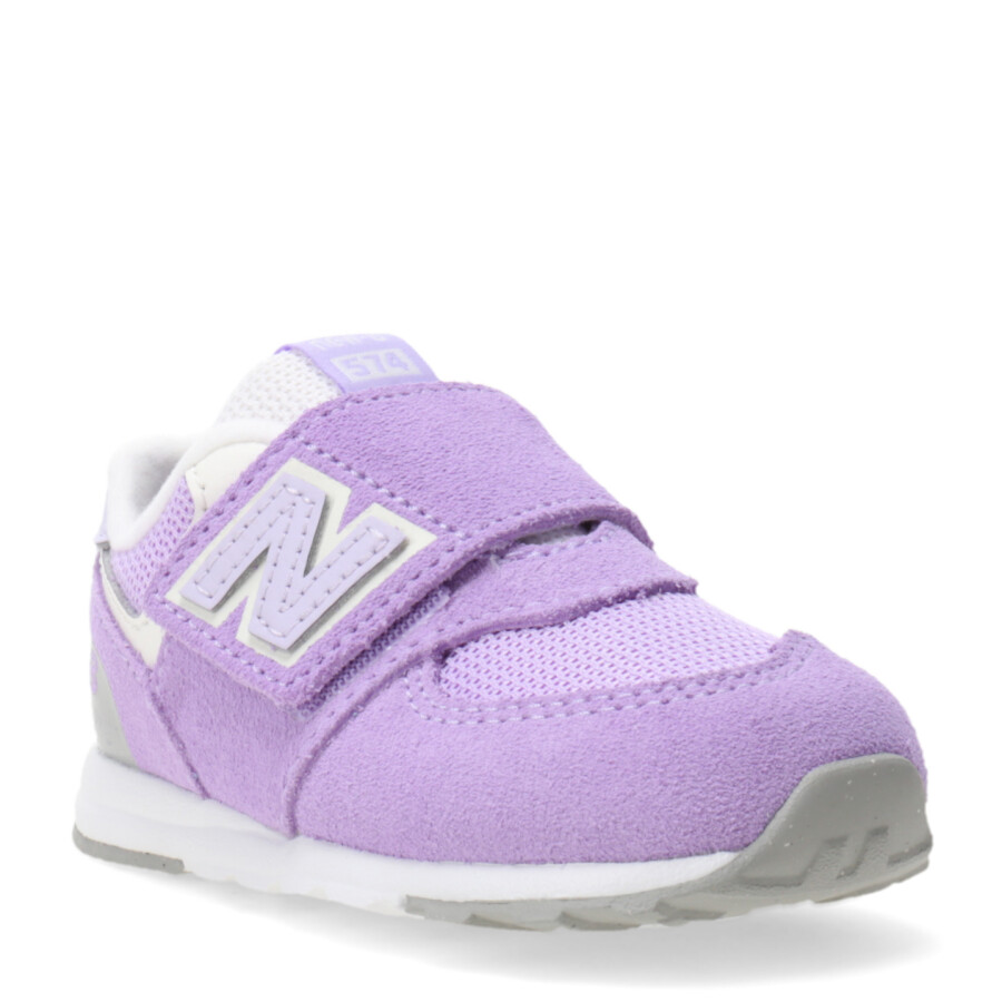 Championes de Niños New Balance 574 Lila - Blanco