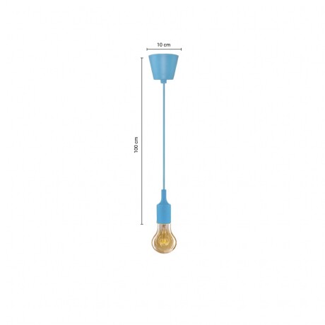 ACDC271 Luminaria Colgante De Techo Colorful Azul