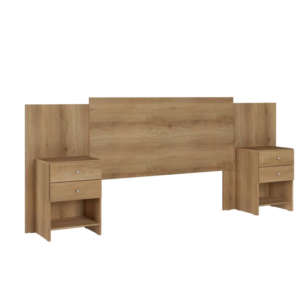 RESPALDO Y MESAS DE LUZ - MDP MARRON ASTRO 