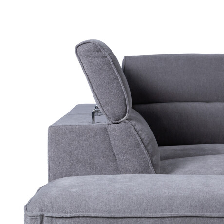 Rinconera Versatile - Tela Microfibra - Chaise Izquierdo 6686-7 Gris