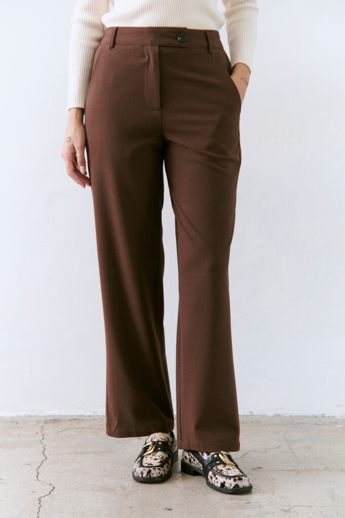 PANTALON MIDI CHOCOLATE