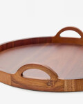 Bandeja Zoa de madera de acacia FSC 100% Ø50 cm Bandeja Zoa de madera de acacia FSC 100% Ø50 cm