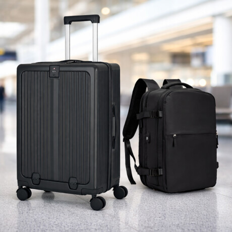 Set de viaje valija carry on rígida + mochila expandible Sc