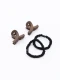 BROCHES Y COLEROS PACK X 4 MARRON