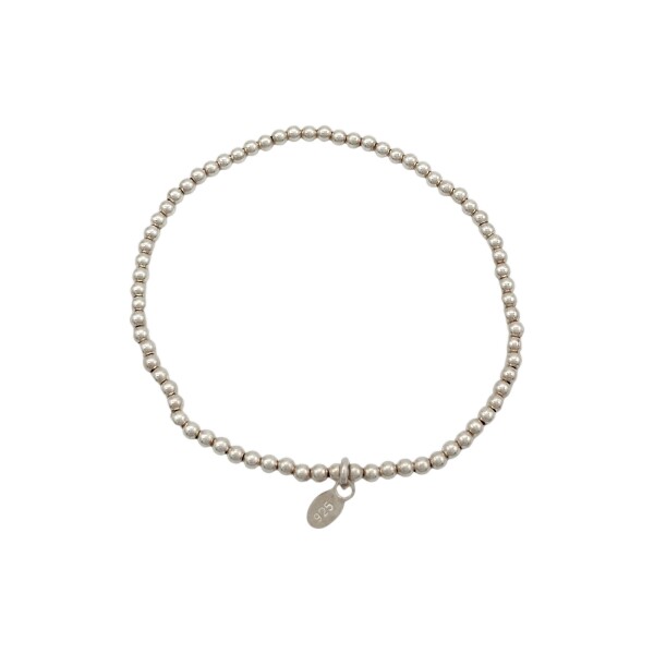 Pulsera Elástica Bolitas-Plata 925-Sin piedra-PU3756 sinpiedra