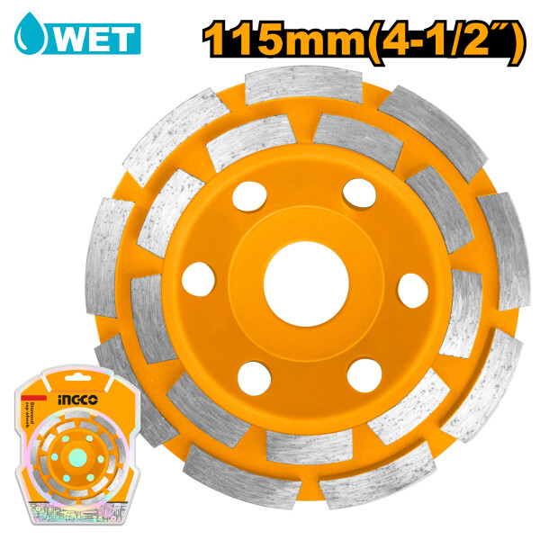 DISCO COPA DESBASTE 4 1/2´´ PARED 18MM INGCO CGW021151 DISCO COPA DESBASTE 4 1/2´´ PARED 18MM INGCO CGW021151