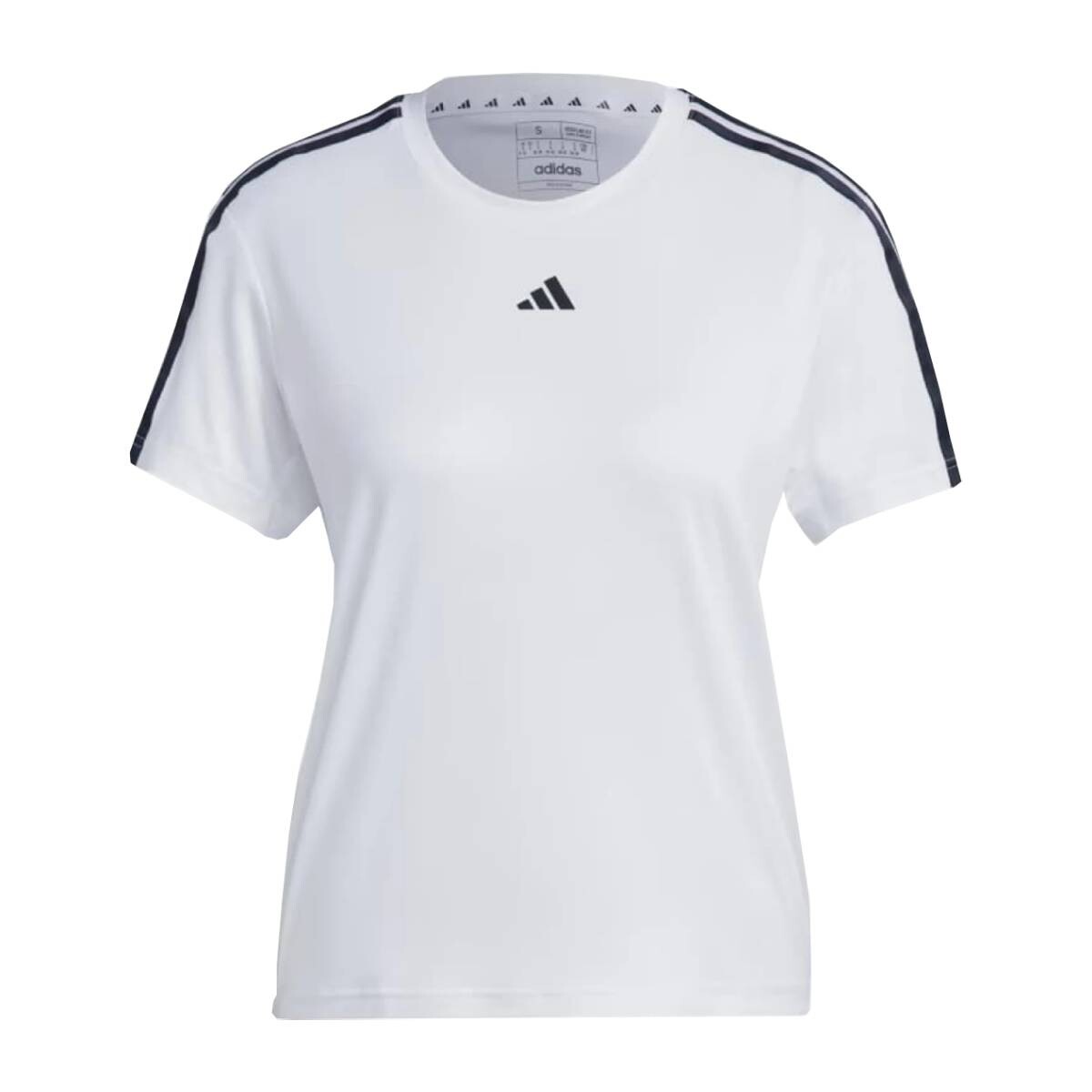 Remera Adidas Training Dama Tr-Es 3S T C: White/Black - S/C 