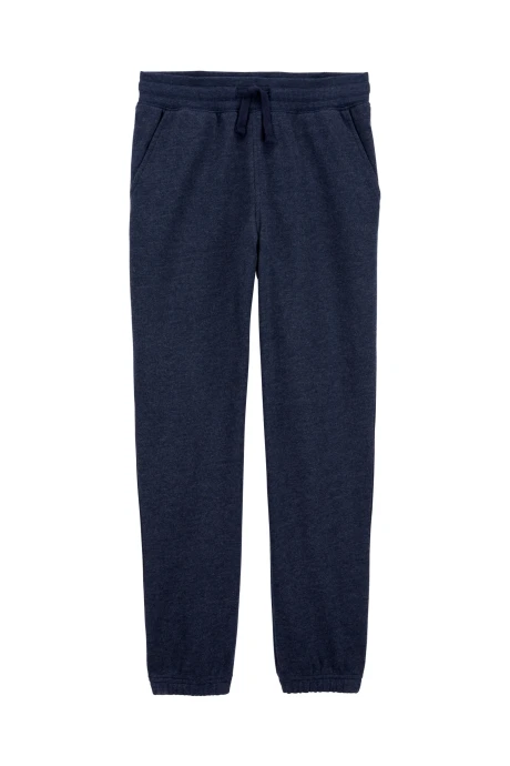Pantalón deportivo de algodón, con logo, azul marino. Talles 6-14 Pantalón deportivo de algodón, con logo, azul marino. Talles 6-14