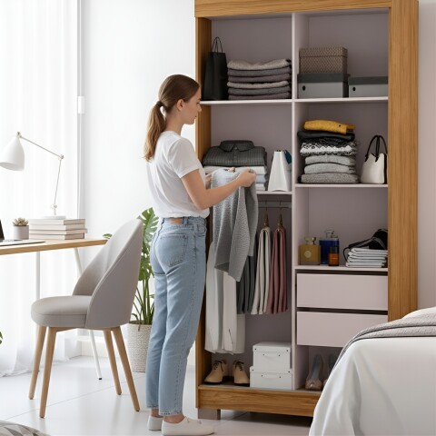 Ropero Antares Armario 2 Puertas Corredizas 2 Cajones Marrocos / Off White Ropero Antares Armario 2 Puertas Corredizas 2 Cajones Marrocos / Off White