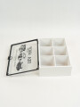 Caja Para Té Vemir, 6 Separaciones. Blanco