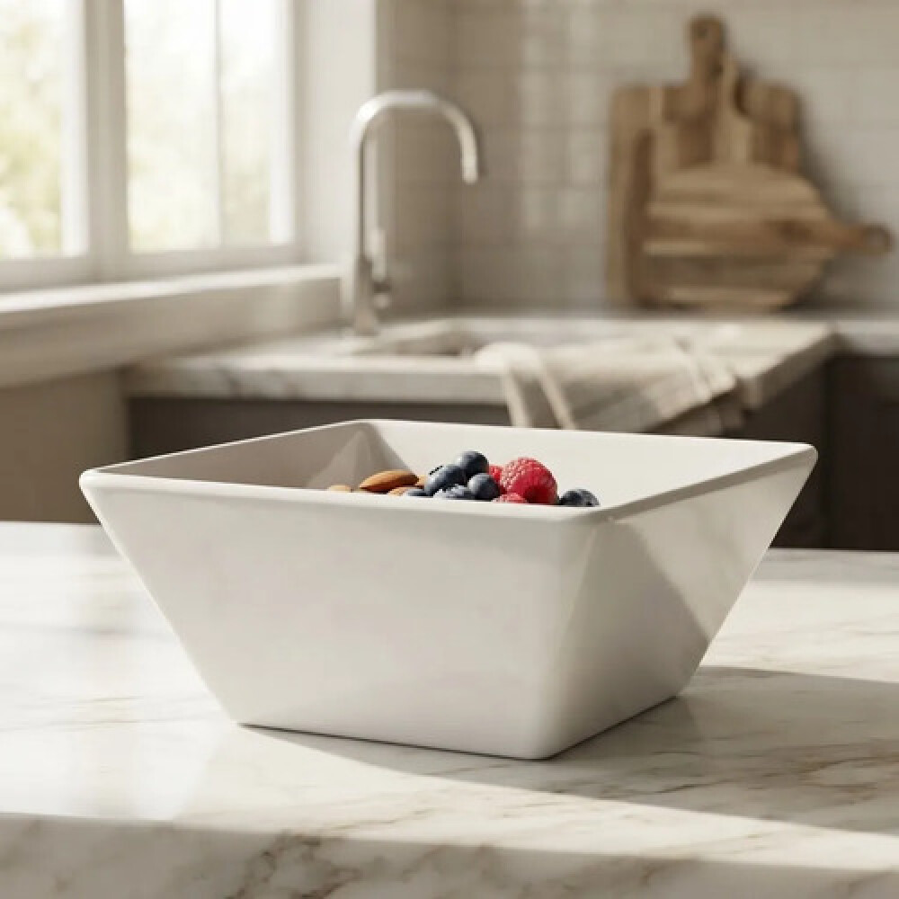 Bowl cuadrado melamina blanca 10x6 cm Bowl cuadrado melamina blanca 10x6 cm
