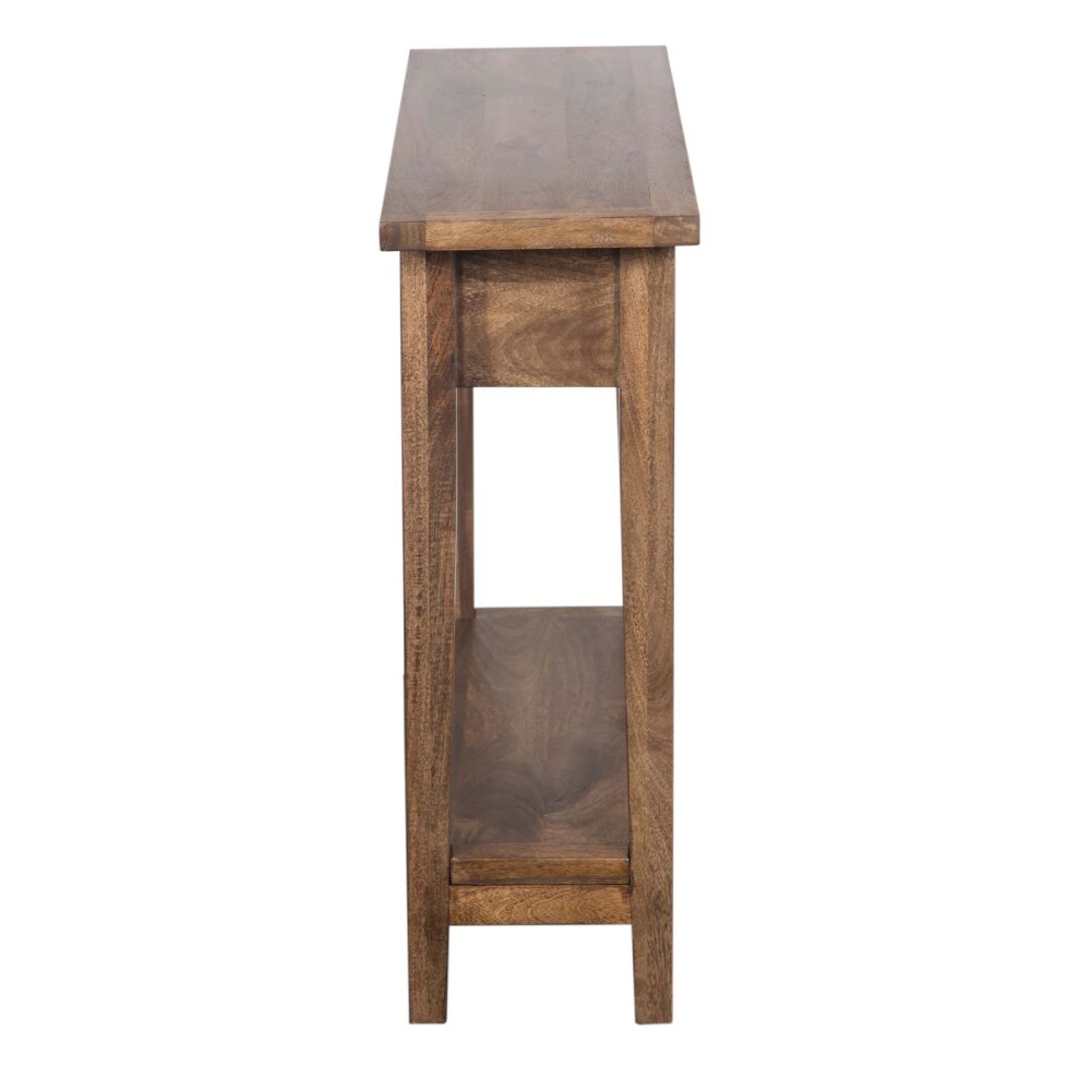 CONSOLA MDF-Y-MADERA MARRON RETRO CASTAÑO