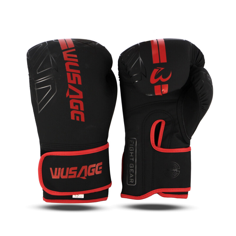 Macri Guante Boxeo 12oz Negro-rojo