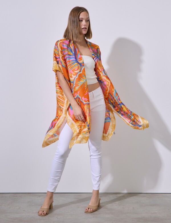 Kimono Printed MULTI/ANARANJADO