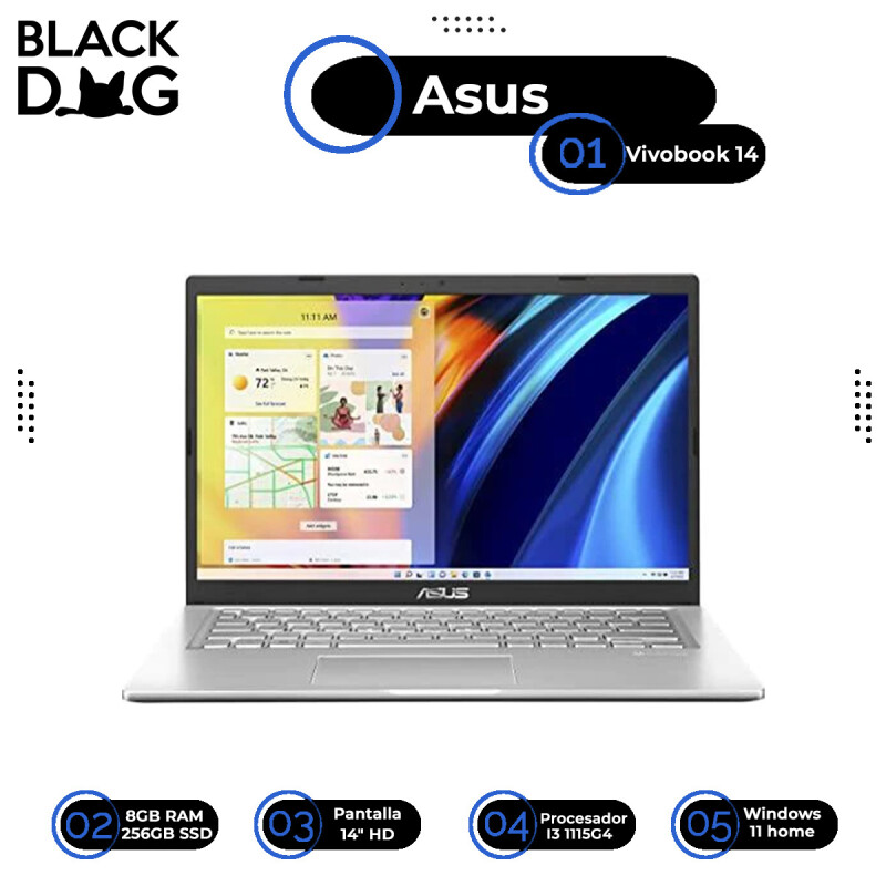 Asus Vivobook 14 i3 14'' HD 8gb 256gb