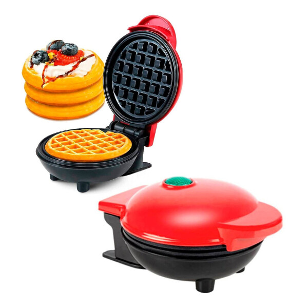 Mini Waflera Maquina Waffle Electrica Antiadherente 350w Mini Waflera Maquina Waffle Electrica Antiadherente 350w