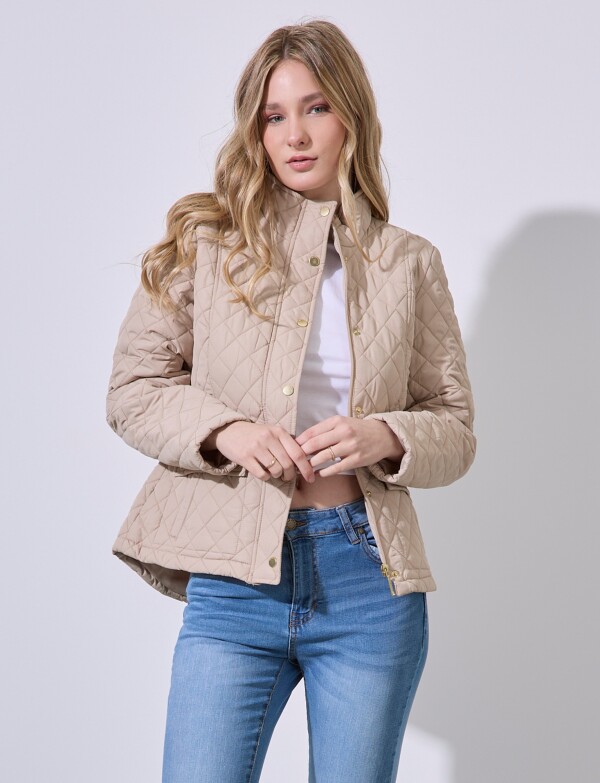 Campera Capitoneada BEIGE