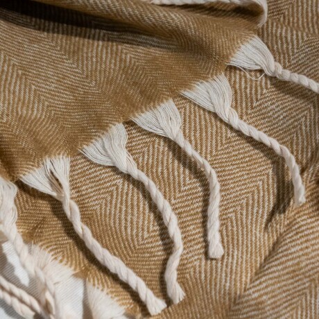 THROW ALIMOS 125*150 ALGODON BEIGE